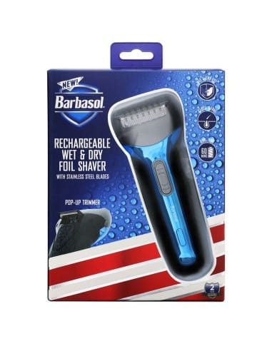 BARBASOL WET E DRY FOIL SHAVER RICARICABILE