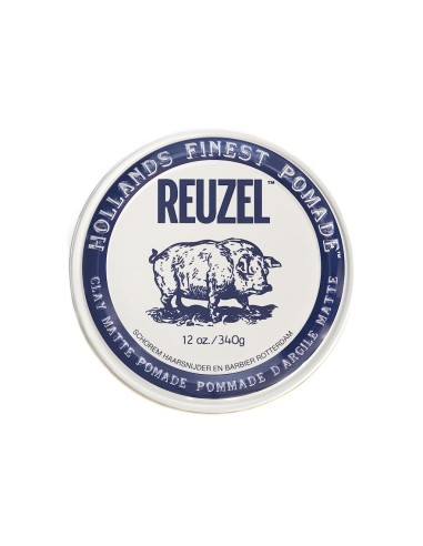 REUZEL CLAY MATTE POMADE OPACA IDROSOLUBILE TENUTA FORTE 340 GR