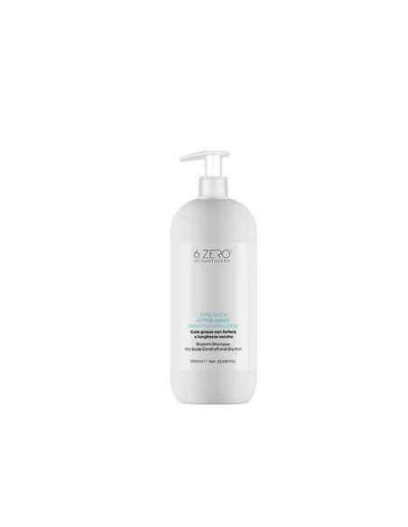 6.ZERO TAKE OVER ACTIVE SHAMPOO BIVALENTE CUTE GRASSA CON FORFORA E LUNGHEZZE SECCHE 1000 ML