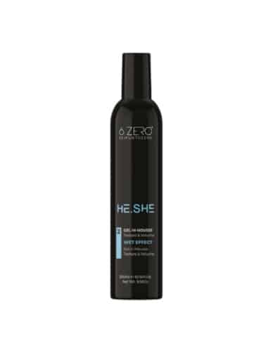 6.ZERO HE.SHE GEL IN MOUSSE TEXTURE E VOLUME 300 ML