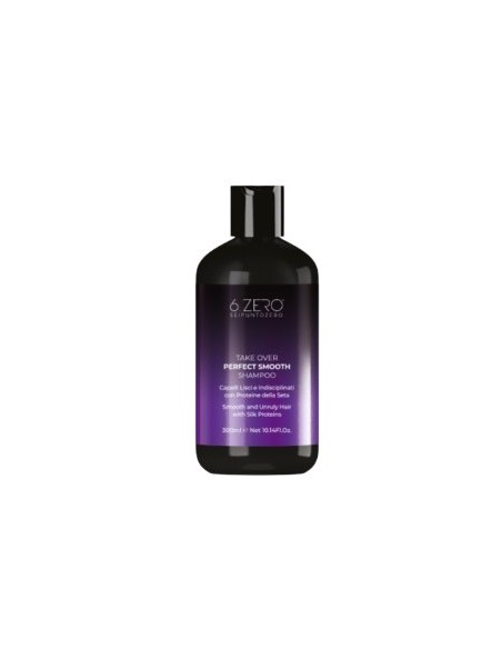 6.ZERO TAKE OVER PERECT SMOOTH SHAMPOO CAPELLI LISCI E INDISCIPLINATI 300 ML