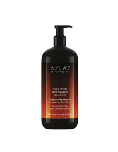 6.ZERO TAKE OVER OUT ORANGE SHAMPOO ANTIARANCIO PER CAPELLI CON TONI SCURI 500 ML