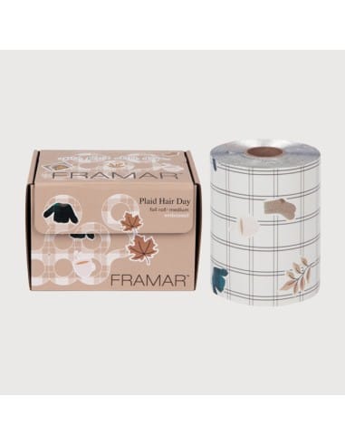 FRAMAR EMBOSSED ROLL PLAID HAIRDAY ALLUMINIO PER MECHES 97.5 MT