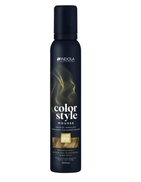 INDOLA COLOR STYLE MOUSSE 200 ML BIONDO MEDIO
