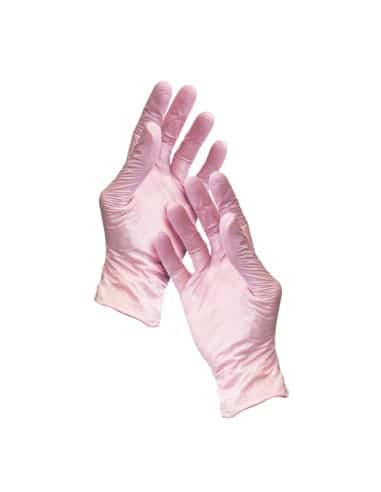RO.IAL GUANTI MONOUSO IN NITRILE ROSA...