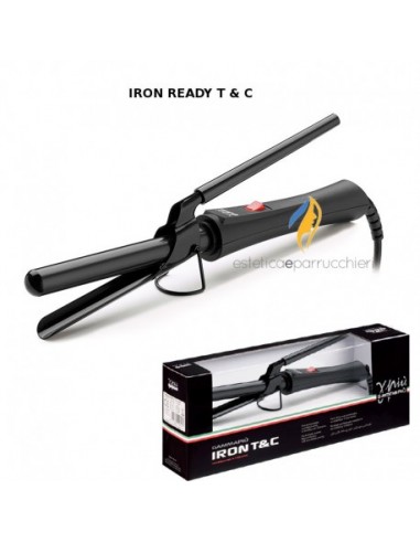 GAMMAPIÙ IRON READY T&C TOURMALINE CERAMIC FERRO ARRICCIACAPELLI PROFESSIONALE