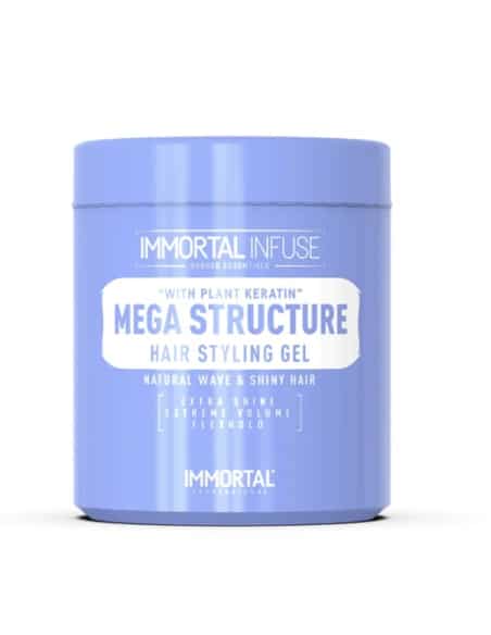 IMMORTAL MEGA STRUCTURE HAIR  STYLING GEL PLANT KERATIN 500 ML