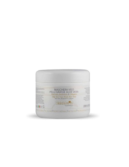 SKINSYSTEM MASCHERA VISO PELLI GRASSE ALOE VERA 250 ML