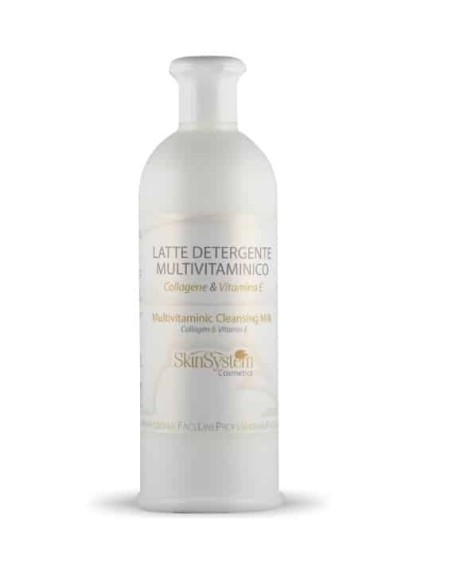 SKINSYSTEM LATTE DETRGENTE VISO MULTIVITAMINICO COLLAGENE & VITAMINA E 500 ML