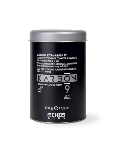 ECHOSLINE KARBON 9 CHARCOAL EXTRA BLEACH 9T POLVERE DECOLORANTE COMPATTA AL CARBONE 500 GR