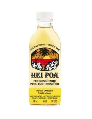 HEI POA OLIO DI MONOI PUR MONOÏ TAHITI PARFUM VANILLIER 100 ML