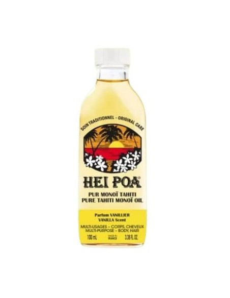 HEI POA OLIO DI MONOI PUR MONOÏ TAHITI PARFUM VANILLIER 100 ML