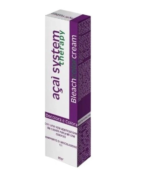 ACAI SYSTEM BLEACH COLOR CREAM DECOLORA E COLORA COPPER BLONDE 80 GR