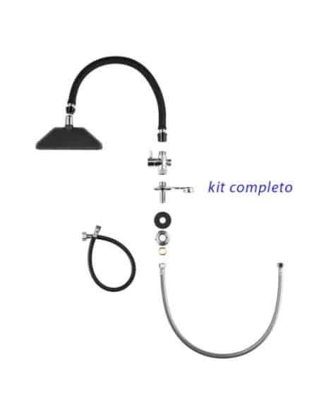 XANITALIA PRO DOCCETTA SPA A CASCATA PER LAVAGGIO PARRUCCHIERE UNIVERSALE KIT COMPLETO DI SUPPORTO IDRAULICO
