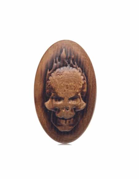 XANITALIA PRO SPAZZOLA DA BARBA PROFESSIONALE IN SETOLE DI CINGHIALE SKULL OVAL PALM BRUSH