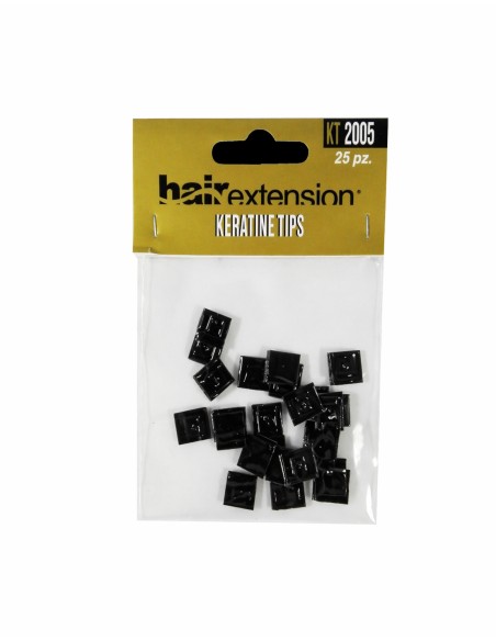 SHE KERATINE TIPS - CHERATINA DI RICAMBIO NERA PER EXTENSION  25 PZ