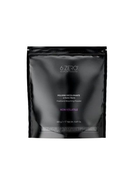 6.zero polvere decolorante a mano libera non volatile 450 gr