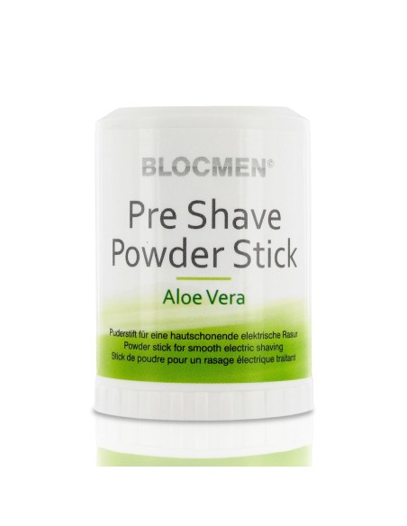 Blocmen Aloe vera Stick di polvere pre rasatura per rasoio elettrico 60 gr