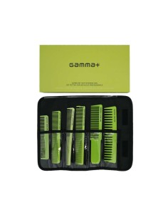 Gammapiù Set pettini da taglio con astuccio professionale  6 pz