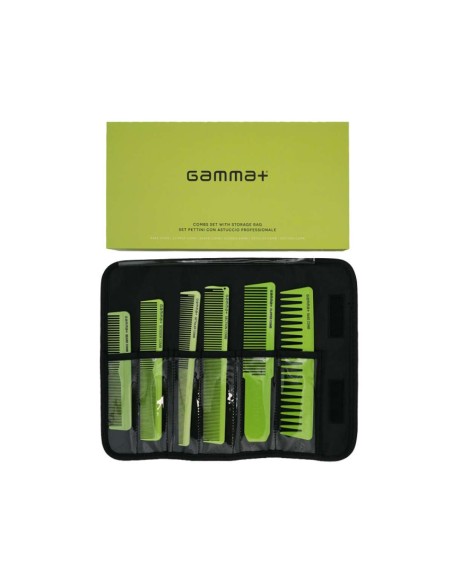 Gammapiù Set pettini da taglio con astuccio professionale  6 pz