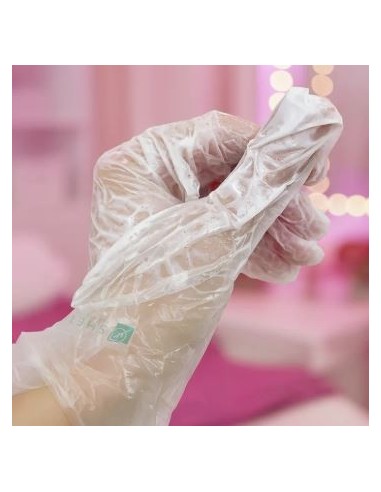 Shelly Manicure gloves set -  Guanti Spa monouso per manicure con cheratina, collagene ed estratto di orchidea Conf. 10 paia