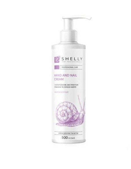 Shelly Crema mani e unghie con Allantoina, Estratto di lumaca e olio di Karité 500 ml
