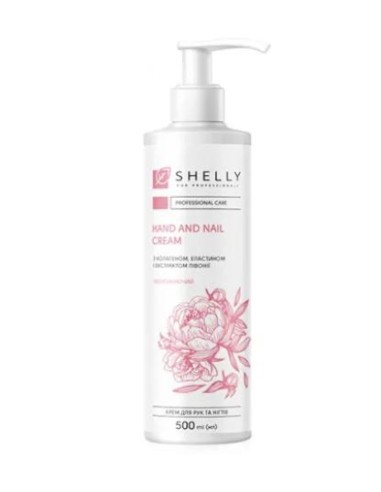 Shelly Crema mani e unghie con Collagene, Elastina ed estratto di Peonia 500 ml