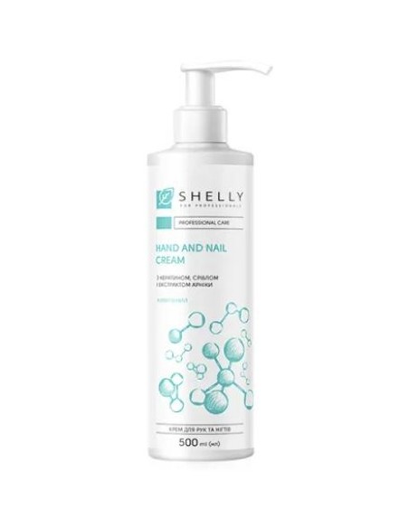 Shelly Crema per mani e unghie con cheratina,argento ed estratto di arnica 500 ml
