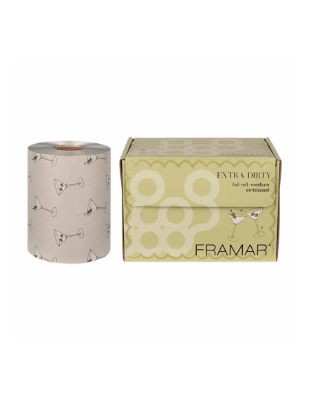 Framar embossed roll medium Extra Dirty alluminio per meches 97,5 mt