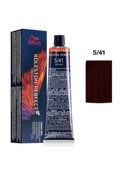 5/41 castano chiaro rame wella koleston perfect me + vibrant reds 60ml