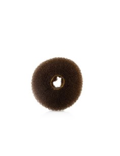 Ciambella Acconciatura piccola Castano diametro 8 cm