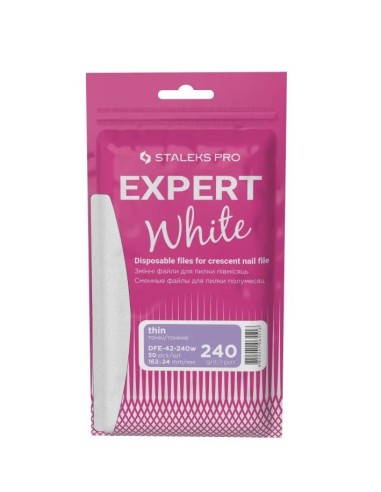 Staleks Pro Ricambi Bianchi sottili per Lima base mezzaluna expert42 grana240 50pz