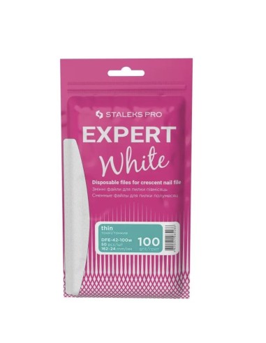 Staleks Pro Ricambi Bianchi sottili per Lima base mezzaluna expert42 grana100 50pz