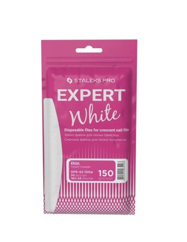 Staleks Pro Ricambi Bianchi sottili per Lima base mezzaluna expert42 grana150 50pz