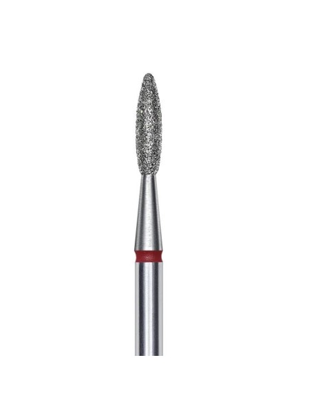 Staleks Pro Punta diamantata Fiamma, rosso, diametro 2.1 mm - Lunghezza punta 8 mm