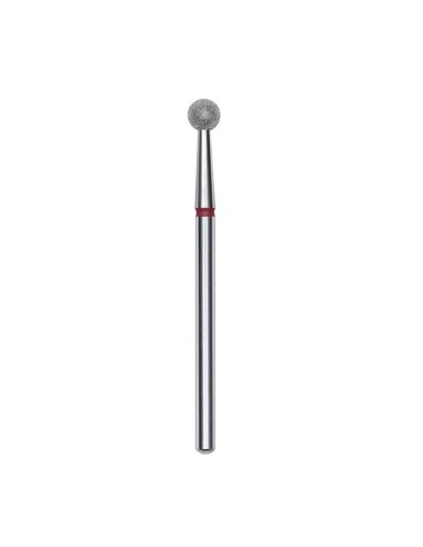 Staleks Pro Punta diamantata a Sfera, rosso, diametro punta 4 mm