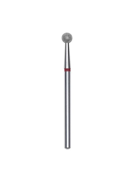 Staleks Pro Punta diamantata a Sfera, rosso, diametro punta 4 mm