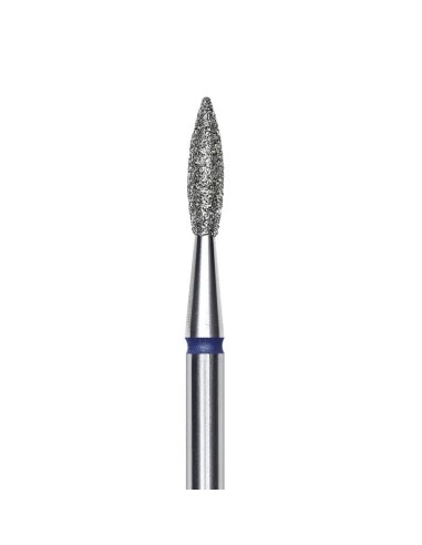 Staleks Pro Punta diamantata Fiamma appuntita, blu, diametro 2.1 mm - Lunghezza punta 8 mm
