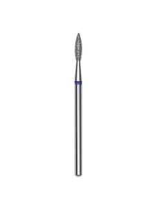 Staleks Pro Punta diamantata Fiamma appuntita, blu, diametro 2.1 mm - Lunghezza punta 8 mm 2