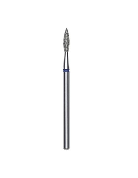 Staleks Pro Punta diamantata Fiamma appuntita, blu, diametro 2.1 mm - Lunghezza punta 8 mm
