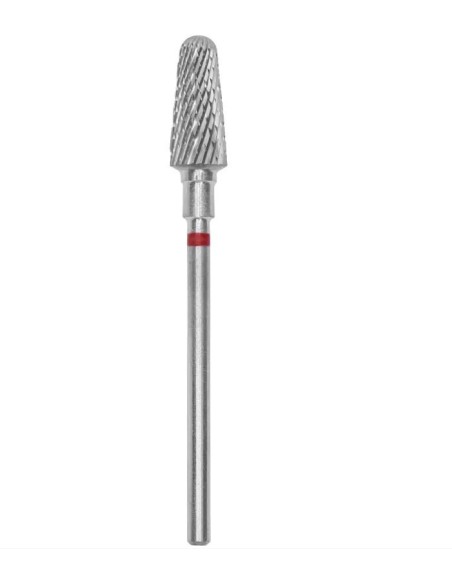 Staleks Pro Punta carbide tronco, rosso, diametro 6 mm - Lunghezza punta 14 mm