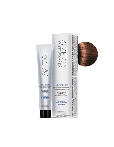 6.ZERO KROMPURE 6.4 BIONDO SCURO RAME 100ML  NO AMMONIACA