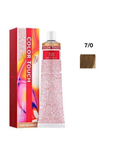 7/0 BIONDO MEDIO WELLA COLOR TOUCH PURE NATURALS SENZA AMMONIACA 60ML