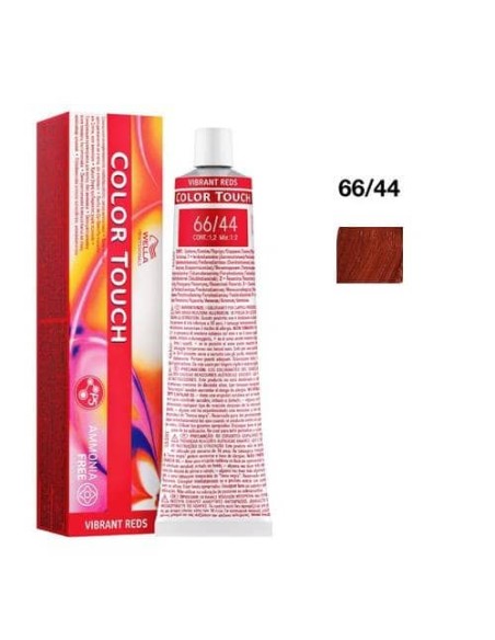 66/44 BIONDO SCURO INTENSO RAME INTENSO WELLA COLOR TOUCH VIBRANT REDS SENZA AMMONIACA 60ML Marca: Wella