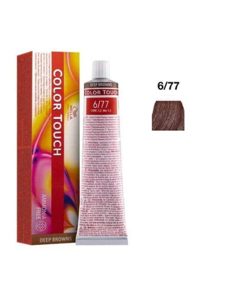 6/77 BIONDO SCURO SABBIA WELLA COLOR TOUCH DEEP BROWNS SENZA AMMONIACA 60ML