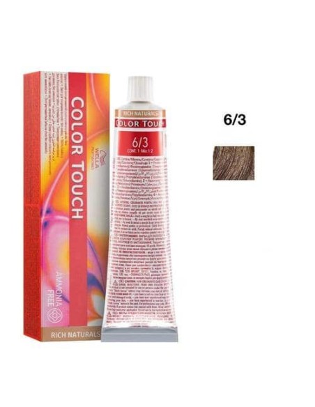 6/3 BIONDO SCURO DORATO WELLA COLOR TOUCH RICH NATURALS SENZA AMMONIACA 60ML