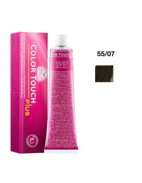 55/07 castano chiaro intenso naturale sabbia wella color plus senza ammoniaca 60ml