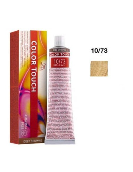 10/73 Biondo platino sabbia dorato Wella color touch deep browns senza ammoniaca  60ML
