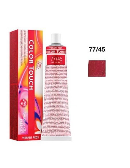77/45 BIONDO MEDIO INTENSO RAME MOGANO WELLA COLOR TOUCH VIBRANT REDS SENZA AMMONIACA 60ML