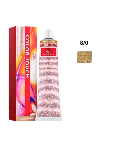 8/0 BIONDO CHIARO WELLA COLOR TOUCH PURE NATURALS SENZA AMMONIACA 60ML